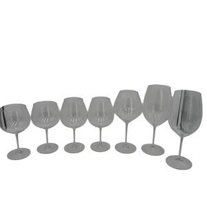 Riedel Set of 7 Crystal Wine Glasses